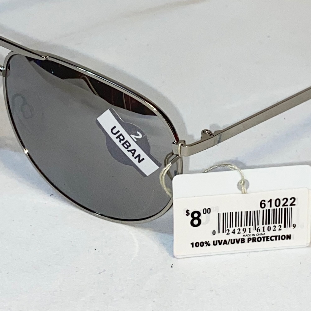 Piranha Urban Aviator Sunglasses Silver Mirror Lens 100‎ UVA UVB Protection - Picture 6 of 8